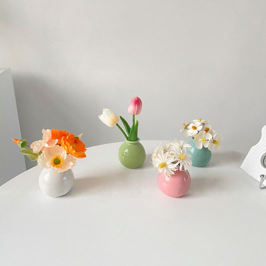 Mini Home Decor Ceramic Flower Vase