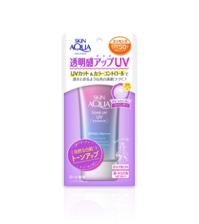ROHTO Skin Aqua Tone Up UV Essence Lavender SPF50+ PA++++ 80g