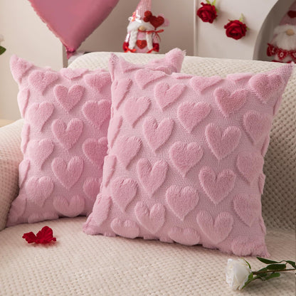 Tufted Heart Throw Pillow Cover